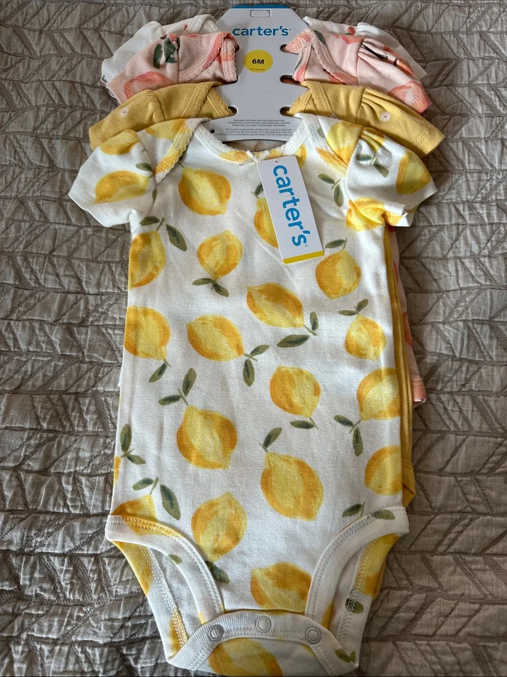 New Carter's Girl Bodysuits-4 pack